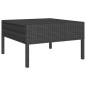 vidaXL Set Divani da Giardino 8 pz con Cuscini in Polyrattan Nero vidaXL Set Divani da Giardino 8 pz con Cuscini in Polyrattan Nero