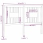 vidaXL Testiera per Letto ambra 146x4x100 cm in Legno Massello di Pino vidaXL Testiera per Letto ambra 146x4x100 cm in Legno Massello di Pino