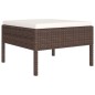 vidaXL Set Divani da Giardino 10 pz con Cuscini in Polyrattan Marrone vidaXL Set Divani da Giardino 10 pz con Cuscini in Polyrattan Marrone