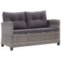 vidaXL Set Pranzo da Giardino 3 pz Polyrattan e Legno Massello Acacia