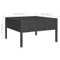 vidaXL Set Divani da Giardino 6 pz con Cuscini in Polyrattan Nero vidaXL Set Divani da Giardino 6 pz con Cuscini in Polyrattan Nero