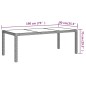 vidaXL Set Mobili da Pranzo Giardino 7 pz con Cuscini Polyrattan Beige vidaXL Set Mobili da Pranzo Giardino 7 pz con Cuscini Polyrattan Beige
