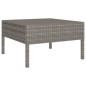 vidaXL Set Divani da Giardino 12 pz con Cuscini in Polyrattan Grigio vidaXL Set Divani da Giardino 12 pz con Cuscini in Polyrattan Grigio