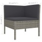 vidaXL Set Divani da Giardino 12 pz con Cuscini in Polyrattan Grigio vidaXL Set Divani da Giardino 12 pz con Cuscini in Polyrattan Grigio