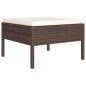 vidaXL Set Divani da Giardino 11 pz con Cuscini in Polyrattan Marrone vidaXL Set Divani da Giardino 11 pz con Cuscini in Polyrattan Marrone
