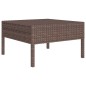 vidaXL Set Divani da Giardino 11 pz con Cuscini in Polyrattan Marrone vidaXL Set Divani da Giardino 11 pz con Cuscini in Polyrattan Marrone