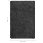 vidaXL Tappeto Shaggy Grigio Scuro 200x290 cm Antiscivolo