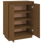 vidaXL Scarpiera Miele 60x35x80 cm in Legno Massello di Pino vidaXL Scarpiera Miele 60x35x80 cm in Legno Massello di Pino