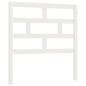 Testiera per Letto Bianca 106x4x100cm in Legno Massello di Pino Testiera per Letto Bianca 106x4x100cm in Legno Massello di Pino
