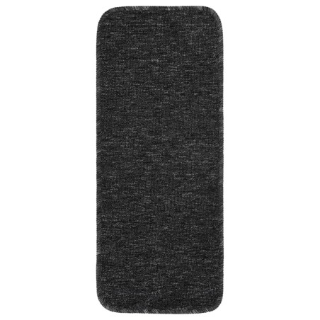 vidaXL Tappetini per Scale 15 pz 60x25 cm Antracite Rettangolari