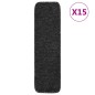 vidaXL Tappetini per Scale 15 pz 75x20 cm Antracite Antiscivolo vidaXL Tappetini per Scale 15 pz 75x20 cm Antracite Antiscivolo