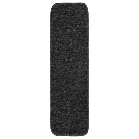 vidaXL Tappetini per Scale 15 pz 75x20 cm Antracite Antiscivolo