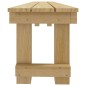 vidaXL Set da Pranzo da Giardino 3 pz in Legno di Pino Impregnato vidaXL Set da Pranzo da Giardino 3 pz in Legno di Pino Impregnato