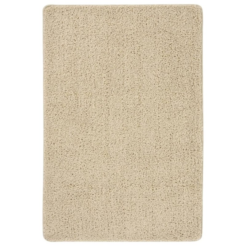vidaXL Tappeto Shaggy Crema 140x200 cm Antiscivolo vidaXL Tappeto Shaggy Crema 140x200 cm Antiscivolo