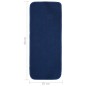 vidaXL Tappetini per Scale 15 pz 60x25cm Blu Antiscivolo Rettangolari vidaXL Tappetini per Scale 15 pz 60x25cm Blu Antiscivolo Rettangolari