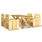 vidaXL Set da Pranzo da Giardino 5 pz in Legno di Pino Impregnato vidaXL Set da Pranzo da Giardino 5 pz in Legno di Pino Impregnato