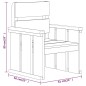 vidaXL Set da Pranzo da Giardino 5 pz in Legno di Pino Impregnato vidaXL Set da Pranzo da Giardino 5 pz in Legno di Pino Impregnato