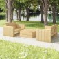 vidaXL Set Salotto da Giardino 3 pz Legno Massello di Pino Impregnato vidaXL Set Salotto da Giardino 3 pz Legno Massello di Pino Impregnato