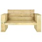 vidaXL Set Salotto da Giardino 3 pz Legno Massello di Pino Impregnato vidaXL Set Salotto da Giardino 3 pz Legno Massello di Pino Impregnato