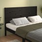 Testiera per Letto Nera 146x4x100 cm in Legno Massello di Pino Testiera per Letto Nera 146x4x100 cm in Legno Massello di Pino