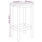 vidaXL Set Bistrò da Giardino 9 pz in Legno di Pino Impregnato vidaXL Set Bistrò da Giardino 9 pz in Legno di Pino Impregnato