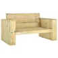 vidaXL Set Salotto da Giardino 4 pz Legno Massello di Pino Impregnato vidaXL Set Salotto da Giardino 4 pz Legno Massello di Pino Impregnato