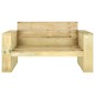 vidaXL Set Salotto da Giardino 4 pz Legno Massello di Pino Impregnato vidaXL Set Salotto da Giardino 4 pz Legno Massello di Pino Impregnato