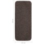 vidaXL Tappetini Scale 15 pz 60x25 cm Marroni Antiscivolo Rettangolari
