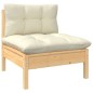 vidaXL Set Divani da Giardino 8 pz con Cuscini Crema in Massello di Pino vidaXL Set Divani da Giardino 8 pz con Cuscini Crema in Massello di Pino