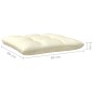 vidaXL Divano da Giardino a 3 Posti con Cuscini Crema Massello di Pino vidaXL Divano da Giardino a 3 Posti con Cuscini Crema Massello di Pino