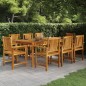 vidaXL Set da Pranzo per Giardino 9 pz in Legno Massello di Acacia vidaXL Set da Pranzo per Giardino 9 pz in Legno Massello di Acacia