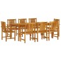 vidaXL Set da Pranzo per Giardino 9 pz in Legno Massello di Acacia vidaXL Set da Pranzo per Giardino 9 pz in Legno Massello di Acacia