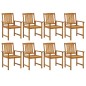 vidaXL Set da Pranzo per Giardino 9 pz in Legno Massello di Acacia vidaXL Set da Pranzo per Giardino 9 pz in Legno Massello di Acacia