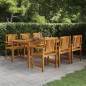 vidaXL Set da Pranzo per Giardino 7 pz in Legno Massello di Acacia vidaXL Set da Pranzo per Giardino 7 pz in Legno Massello di Acacia