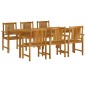 vidaXL Set da Pranzo per Giardino 7 pz in Legno Massello di Acacia vidaXL Set da Pranzo per Giardino 7 pz in Legno Massello di Acacia