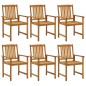 vidaXL Set da Pranzo per Giardino 7 pz in Legno Massello di Acacia vidaXL Set da Pranzo per Giardino 7 pz in Legno Massello di Acacia