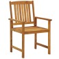 vidaXL Set da Pranzo per Giardino 7 pz in Legno Massello di Acacia vidaXL Set da Pranzo per Giardino 7 pz in Legno Massello di Acacia