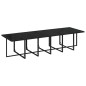 vidaXL Set da Pranzo per Giardino 13 pz con Cuscini in Polyrattan Nero