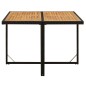 vidaXL Set da Pranzo per Giardino 5pz con Cuscini in Polyrattan Nero vidaXL Set da Pranzo per Giardino 5pz con Cuscini in Polyrattan Nero