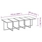 vidaXL Set da Pranzo per Giardino 15pz con Cuscini in Polyrattan Beige vidaXL Set da Pranzo per Giardino 15pz con Cuscini in Polyrattan Beige