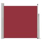 Tenda Laterale Retrattile per Patio 170x300 cm Rosso Tenda Laterale Retrattile per Patio 170x300 cm Rosso