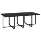 vidaXL Set da Pranzo per Giardino 9 pz con Cuscini in Polyrattan Nero vidaXL Set da Pranzo per Giardino 9 pz con Cuscini in Polyrattan Nero