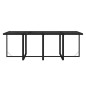 vidaXL Set da Pranzo per Giardino 9 pz con Cuscini in Polyrattan Nero vidaXL Set da Pranzo per Giardino 9 pz con Cuscini in Polyrattan Nero