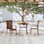 vidaXL Set Mobili da Pranzo per Giardino 3 pz in Polyrattan Marrone vidaXL Set Mobili da Pranzo per Giardino 3 pz in Polyrattan Marrone