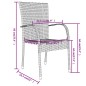 vidaXL Set Mobili da Pranzo per Giardino 3 pz in Polyrattan Marrone vidaXL Set Mobili da Pranzo per Giardino 3 pz in Polyrattan Marrone