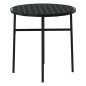 vidaXL Set Mobili da Pranzo per Giardino 3 pz Polyrattan Nero