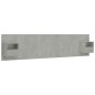 Testiera Letto con Comodini in Legno Multistrato Grigio Cemento Testiera Letto con Comodini in Legno Multistrato Grigio Cemento