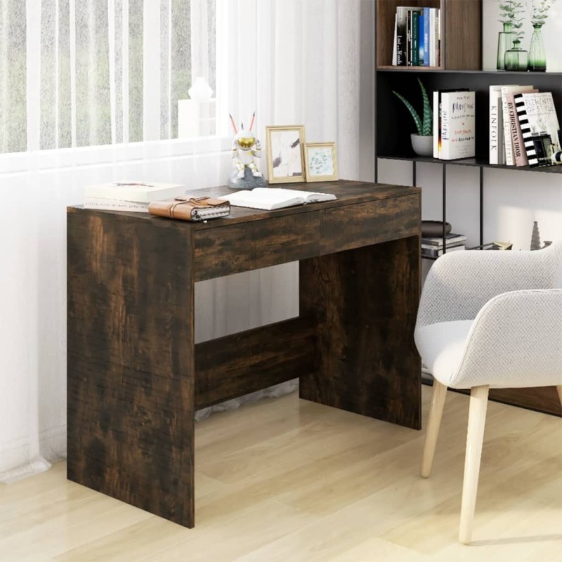 vidaXL Scrivania Rovere Fumo 101x50x76,5 cm in Truciolato vidaXL Scrivania Rovere Fumo 101x50x76,5 cm in Truciolato