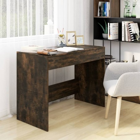 vidaXL Scrivania Rovere Fumo 101x50x76,5 cm in Truciolato