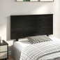 Testiera per Letto Nera 124x6x82,5 cm in Legno Massello di Pino Testiera per Letto Nera 124x6x82,5 cm in Legno Massello di Pino